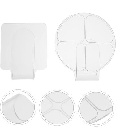 STOBOK 2pcs Nail Art Palette Set - Clear Makeup Mixing Tools for Nail Art Acrylic & Foundation - Professional Stainless Steel Nail File & Handles - Buy Online on GoSupps.com