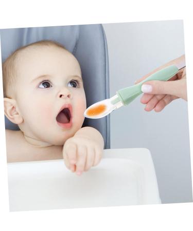 Toddmomy Toddler Cutlery Set - 3-Piece Silicone Baby Food Feeder & Spoon Set - Safe & Easy Eating for Kids - Ideal for Dessert & Feeding - 17x3x1cm - Buy Online on GoSupps.com