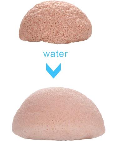 Round Konjac Puff Natural Konjac Face Wash Flutter Gentle Exfoliating Sponge for Facial Cleaning - Buy Online on GoSupps.com