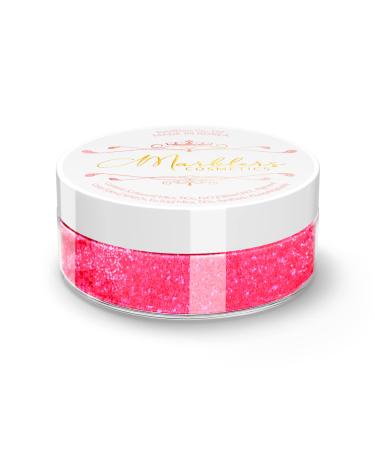 MARBLERS Cosmetic Grade Glittery Mica Powder Pink Me 0.14oz (4g) | Glica | Non-Toxic | Vegan | Cruelty-Free | Eyeshadow Nail Polish Nail Art | Festival Rave & Party Makeup | Body & Face Glittery Mica 4g Glica Pink Me