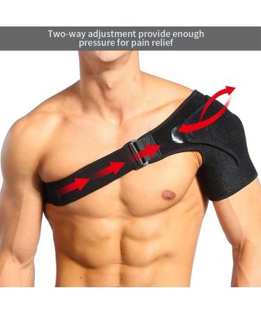 Adjustable Shoulder Support Brace - Pain Relief Compression Sleeve for Rotator Cuff & Tendinitis | International Shipping - Buy Online on GoSupps.com