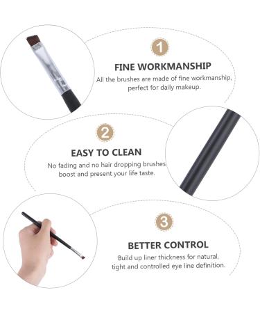 NOLITOY 12pcs Applicator Eyebrow Brush Mini Concealer Wooden Liner Premium Quality for Bridegroom 16.00X0.20X0.20CM Black - Buy Online on GoSupps.com