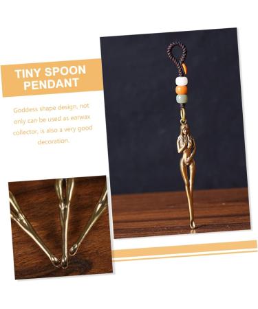 Zerodeko 3pcs Brass Ear Pick Keychain Tools - Handcrafted Micro Mini Spoon Set for Ear Cleaning and Decoration - Unique Gift Idea - Buy Online on GoSupps.com