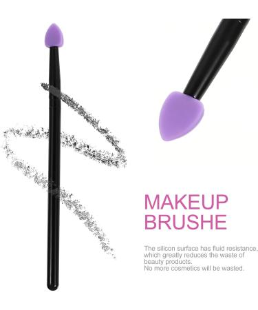 FOMIYES 5pcs Silicone Eyeshadow Brush Makeup Brush Sponge Eyeshadow Brush Eye Cosmetic Brush Simple Suite Purple - Buy Online on GoSupps.com