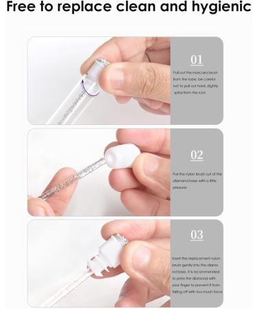 Eyelash Wands disp0sable - Mascara Wands Tube Set |Eyebrow Spoolie Brushes | Empty Mascara Tubes With Lash Brush | Mascara Wands Tube Rhinestone Makeup Tool Applicator Light Pink - Buy Online on GoSupps.com