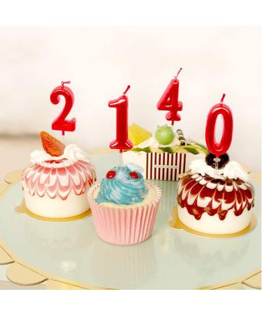 Red Birthday Candle Number 4 - Roman Numeral Style for 4th Birthday Celebration - Buy Online on GoSupps.com