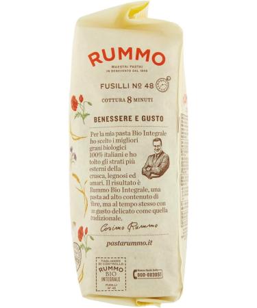  Italian Gourmet E.R. Rummo Pasta Integrale Fusilli N. 48 Pack of 20 Italian pasta 500 g + Italian Gourmet polpa 400 g - Buy Online on GoSupps.com