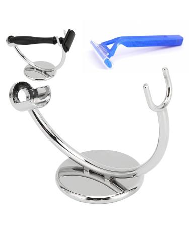 Buy Rustproof Mini Shaving Brush Holder & Razor Stand - High Hardness Non-Slip Base for Shower - Buy Online on GoSupps.com