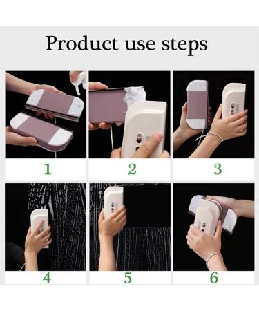 Magnetic Window Cleaner The Double Suitable for Home Office Car 3-28 mm Adjustable Magnet Force Control | Indoor and Outdoor Glass Pane Cleaning - Buy Online on GoSupps.com