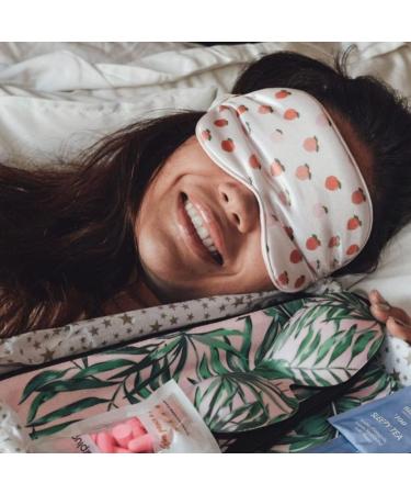 SMUG Satin Sleep Mask | Travel Eye Mask for Women & Men | Nourishing Skin & Dark Circle Reduction | Peachy Shade for Light Blocking - Buy Online on GoSupps.com