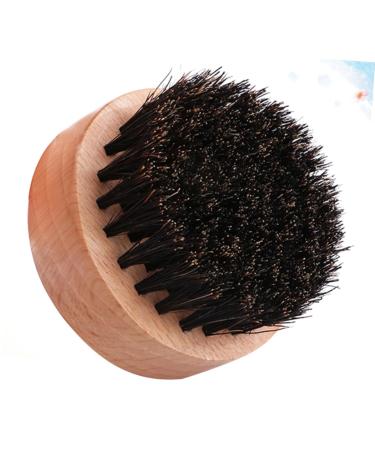 Frcolor 2-Pack Beard Brushes for Men - Soft Round Hairbrush for Mustaches & Dense Beards - Portable Brown & Black - Buy Online on GoSupps.com