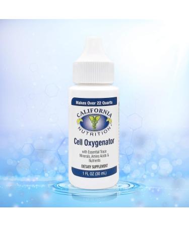 California Nutrition Cell Oxygenator 1 Fl Oz Bottle (Pack of 3) Cell Food Concentrate Liquid Oxygen Water Drops Daily Nutritional Dietary Supplement Suport Immune System - Buy Online on GoSupps.com