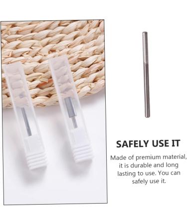POPETPOP 1pc Tungsten Steel Grinding Head Ceramic Nail Polisher Nail Bits for Nail Drill Gel Nail Accessories Gel Nail Tools Nail File Electric Ear Tape Diamond Tungsten Steel Nail Not Hurt 3.75x0.23cm Silver - Buy Online on GoSupps.com