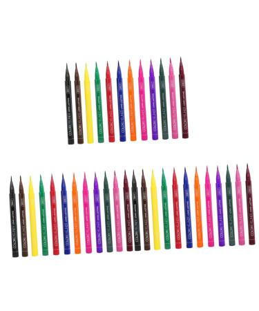 TOVINANNA 36 Pcs Waterproof Liquid Eyeliner Matte Liquid Eyeliner Colored Eyeliner Eye Beauty Pencil 1 count (Pack of 1) As Shownx3pcs