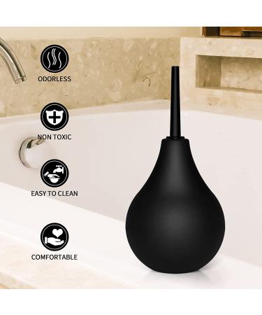 Melao Enema Bulb 224ML (Black) - Reusable Anal Douche for Men and Women with Soft Nozzle - Buy Online on GoSupps.com