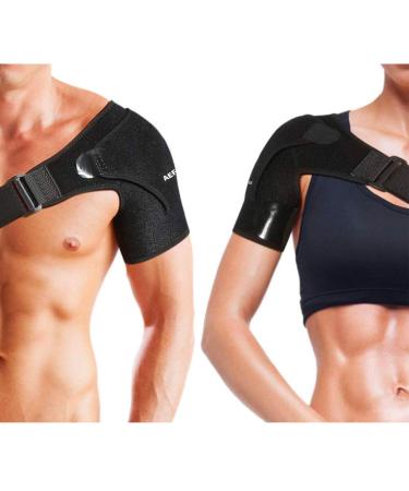 Compression Shoulder Brace for Men & Women - Heated Support Sleeve for Torn Rotator Cuff Bursitis & Tendonitis - Breathable Design - Buy Online on GoSupps.com