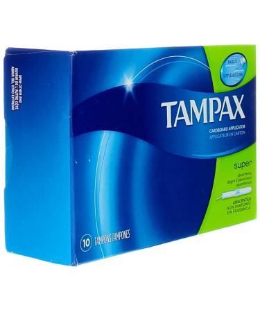 Tampax Tampons Super 10 Pack - Maximum Absorbency | Buy Online at [Your eCommerce Company Name] - Buy Online on GoSupps.com