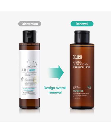 Acwell 5.5 Licorice pH Balancing Cleansing Toner | 150ml - Gentle Skin Care - Buy Online on GoSupps.com