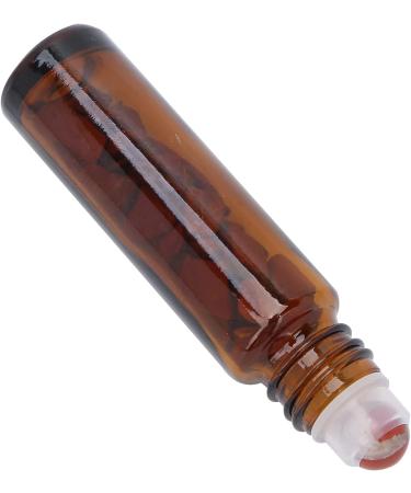 Fabater Roller Bottle Hotel Glass Essential Oil Bottle for Home Travel (10ML brown essential oil bottle + jade ball) - Buy Online on GoSupps.com