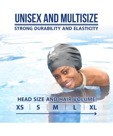 Happy Mane Silicone Swim Cap for Braids & Dreadlocks - Waterproof Cap for Long Curly Hair - Ideal for Women Teens & Kids - Rose Color - Buy Online on GoSupps.com