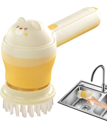 AZSUL Cordless Power Scrubber | Cleaning Electric Scrubber Brush | Cleaning Electric Brush with Replaceable Brush Heads for Bathroom Fixtures Kitchen Appliances - Buy Online on GoSupps.com