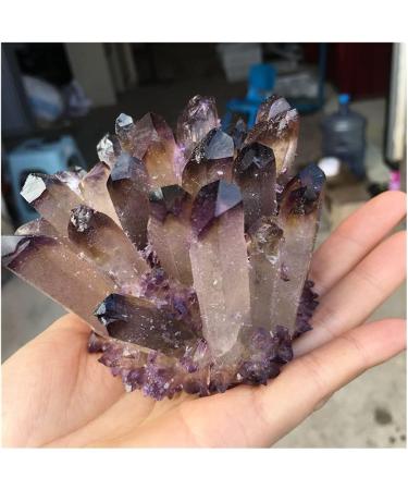 Natural Crystal Cluster Brown and Purple Specimen Purple Quartz Reiki Stone Raw Crystal Home Decor Full of Texture (Size : 400-500g) - Buy Online on GoSupps.com