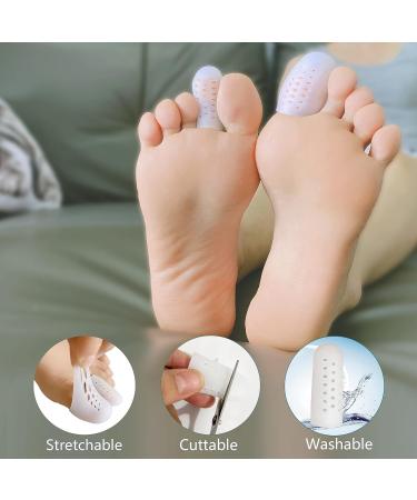Silicone Gel Toe Protectors 14 PCS for Blisters, Corns, Hammer Toe - Big Toe Sleeves Covers - Toe Caps for Foot Pain Relief - 4 Large + 10 Medium - Buy Online on GoSupps.com