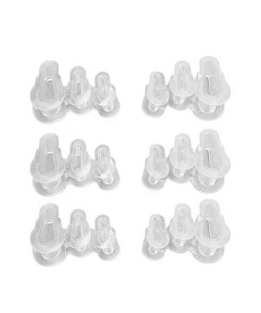 3 Pairs Hammertoe Corrector Transparent Silicone Soft Hammer Toe Crest Pad with 2 Separator Loops for Overlapping and Mallet Toes