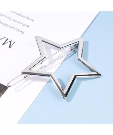 Yheakne Vintage Star Hair Clip - Gold & Silver Decorative Hair Accessories for Women & Girls | Half Bun Holder & Hair Pin - Buy Online on GoSupps.com