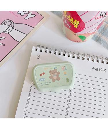Qingsi contact lens box bear green