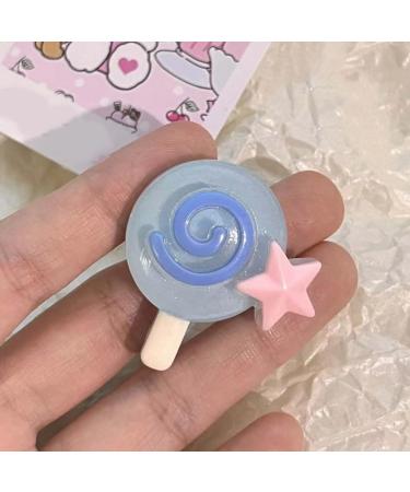 Sweet Y2k Dopamine Hairpins Simple Hair Barrettes Lollipop Star Hair Side Clip Fashion Accessories Gift for Women Girls Pink - Buy Online on GoSupps.com