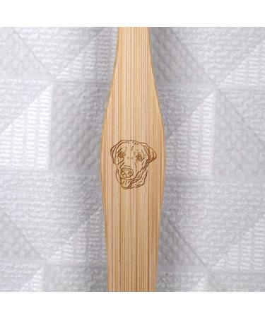 Buy Azeeda 'Labrador' Bamboo Toothbrush - Eco-Friendly Dental Care | International Shipping Available - Buy Online on GoSupps.com