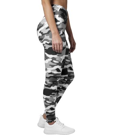 Buy Urban Classics Women's Camo Leggings - Stylish Yoga & Fitness Pants | XS-5XL | Multi-Colored Snow Camo 787 - International Shipping Available - Buy Online on GoSupps.com