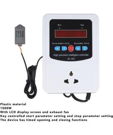 Reptile Humidity Controller Timing Function Energy Saving Digital Humidistat for Greenhouse (UK Plug 220V) - Buy Online on GoSupps.com