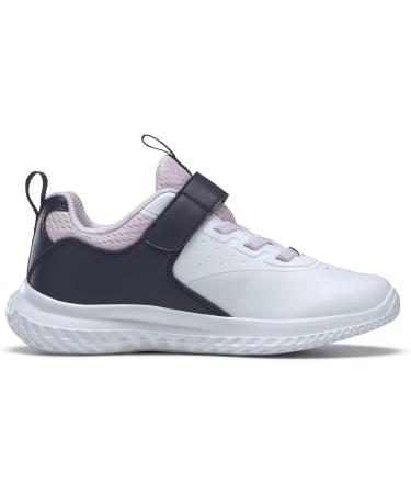 Reebok Girl's Rush Runner 4.0 Alt Sneakers - White/Pink/Navy - Size 2 UK Child - Buy Online on GoSupps.com