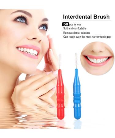 250pcs Interdental Brush Dental Floss Silicone Toothpicks - Double-Ended Teeth Cleaning Tool - Buy Online on GoSupps.com