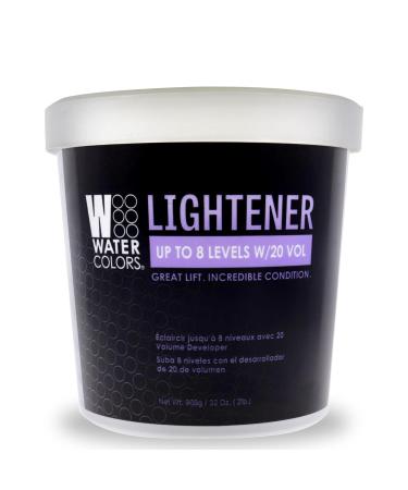 Watercolors Powder Lightener - Up to 8 Levels with 20 Vol. Great Lift Incredible Condition 32 oz Tub