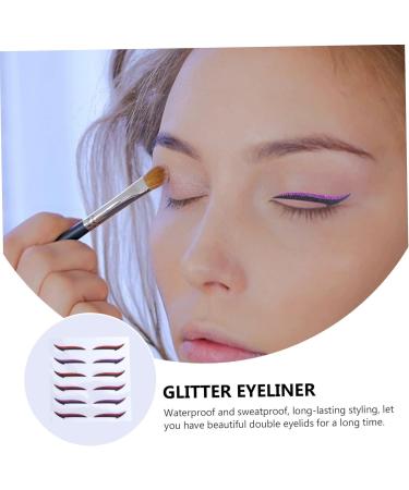 Beavorty 24 Pairs Glitter Eyeliner Beauty Tools + Accessories Single Side Eyelid Decal Eyeliner Stickers Miss - Buy Online on GoSupps.com
