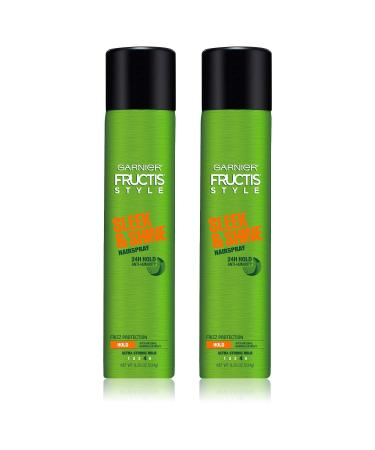 Garnier Hair Care Fructis Style Sleek and Shine Anti-humidity Hairspray 2 Count Bamboo 8.25 Fl Oz (Pack of 2)