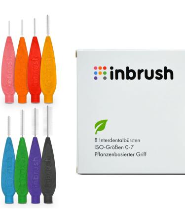 Inbrush Premium Interdental Brushes Set of 8 | Mixed Sizes & Display for Perfect Oral Care (ISO 0-7) - Buy Internationally - Buy Online on GoSupps.com