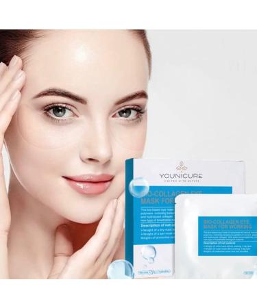 YOUNICURE UNITED WITH NATURE BIO-COLLAGEN EYE MASK  Anti Aging Eye Mask  Targets Wrinkles  Dark Circles  Eye Fatique  5 Pairs