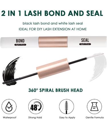 Lanciley DIY Lash Extension Kit 120 Cluster & Individual Lashes with Tweezers & Bond - Easy to Apply at Home C D Curl Mix 10-16mm | L28 - Buy Online on GoSupps.com