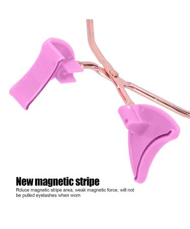 Magnetic False Eyelash Applicator Tool - Professional Stainless Steel Tweezers for Easy Application and Removal (Rose Gold/Purple) - Buy Online on GoSupps.com