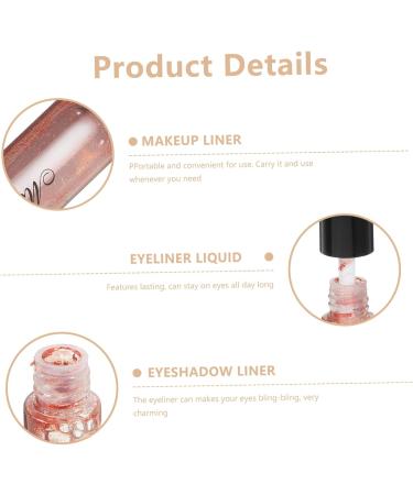 FOMIYES 2pcs Shimmer Eyeliner Makeup Liner Glitter Eyeliner Liquid Eyeliner Eye Shadow Brighten 1 count (Pack of 1) Brownx2pcs - Buy Online on GoSupps.com