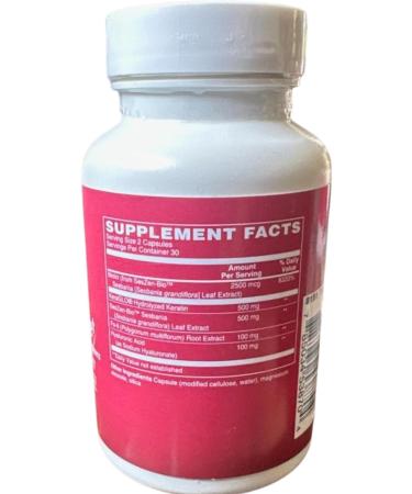 Rejuviaa+ Advanced Beauty Care Dietary Supplement with Sesbania Extract Hydrolyzed Keratin Fo-ti and Hyaluronic Acid 60 Capsules - Buy Online on GoSupps.com