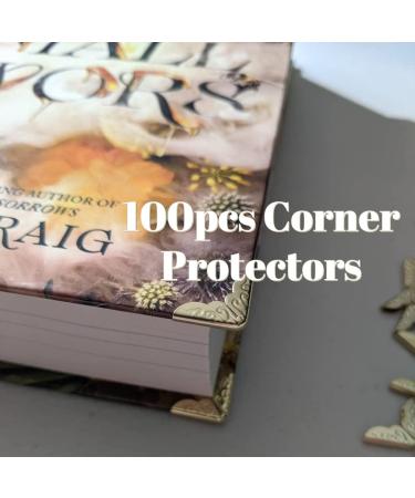 100pcs Corner Protectors for Books Scrapbooking Photo Mounting Corners Metal Albums Menus Notebook Folder File Corner Protectors 1.9x0.8cm - Buy Online on GoSupps.com