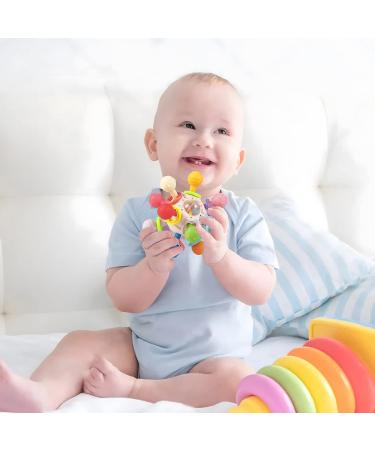 PandaEar Baby Sensory Toys | Silicone Teething Toy & Activity Rattle for 0-12 Months | BPA Free & Developmental Infant Gift - Buy Online on GoSupps.com