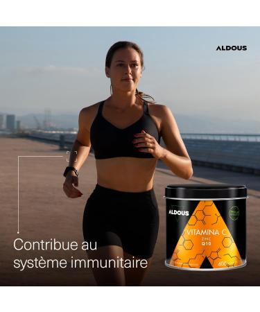 Vitamine C + Zinc - 400 Comprim s - 500mg de Vitamine C + 10mg de Zinc + 20mg de Q10 par dose journali re - Vitamines pour la fatigue l' puisement le syst me immunitaire et la d fense - ALDOUS - Buy Online on GoSupps.com
