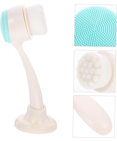 Healeved Manual Face Brush Face Washing Cleaner Pore Deep Cleansing Brush Face Scrubber Face Brush with Holder Facial Cleansing Tool Face Cleaning Brush Facial Brush Facial Cleansing Brush - Buy Online on GoSupps.com