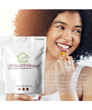 High Strength Cod Liver Oil Vitamin A & D EPA DHA Softgels 550mg - 180 Capsules - Buy Online on GoSupps.com